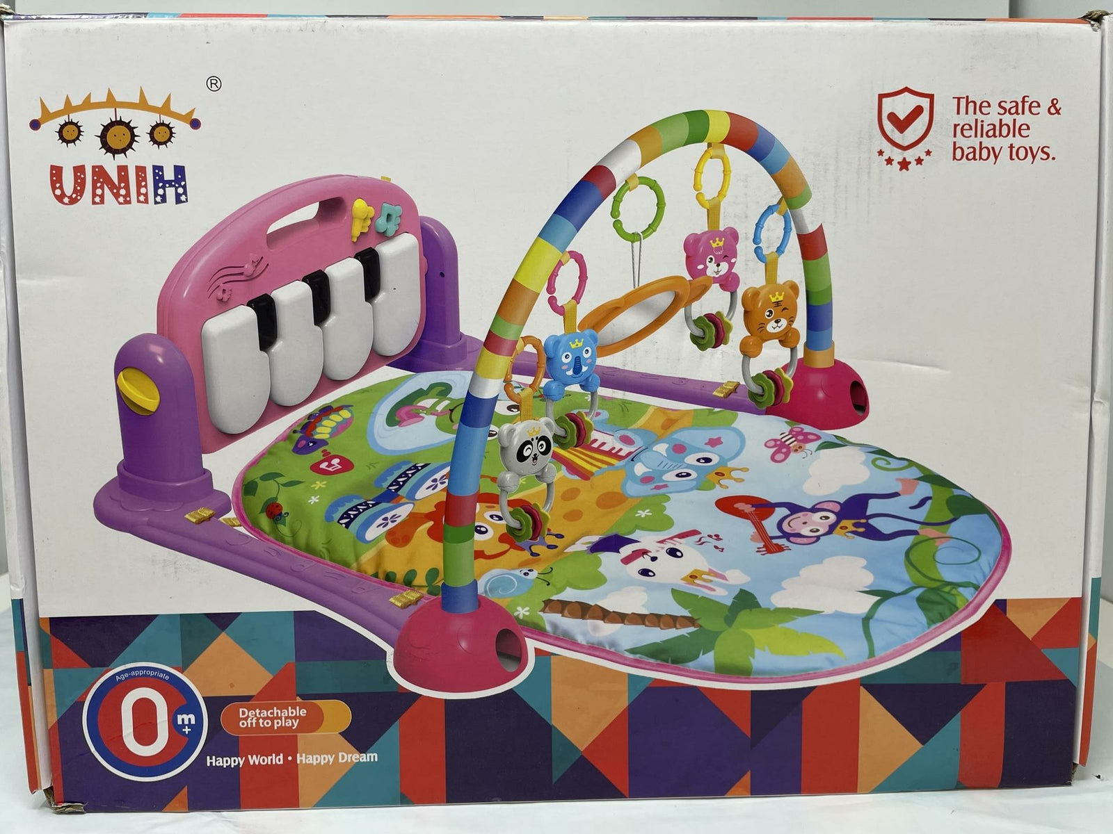 Piano Fitness Rack UNIH Green Happy World Happy Dream SitOr Lie Flat & Play 213U