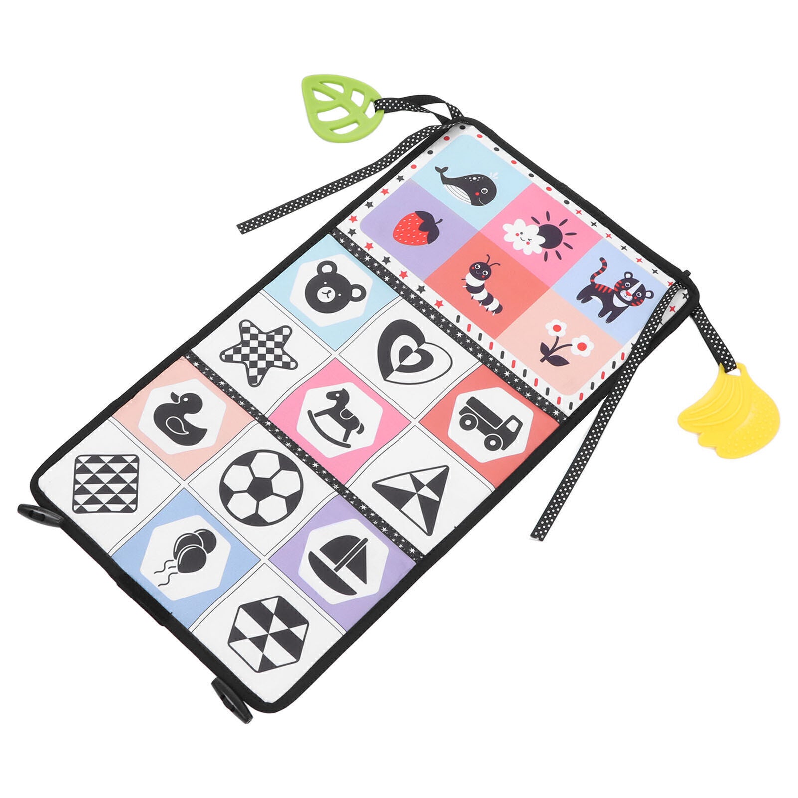 Mirror Cloth Book Toy Strong Color Contrast Crinkle Cloth Book Toy Early