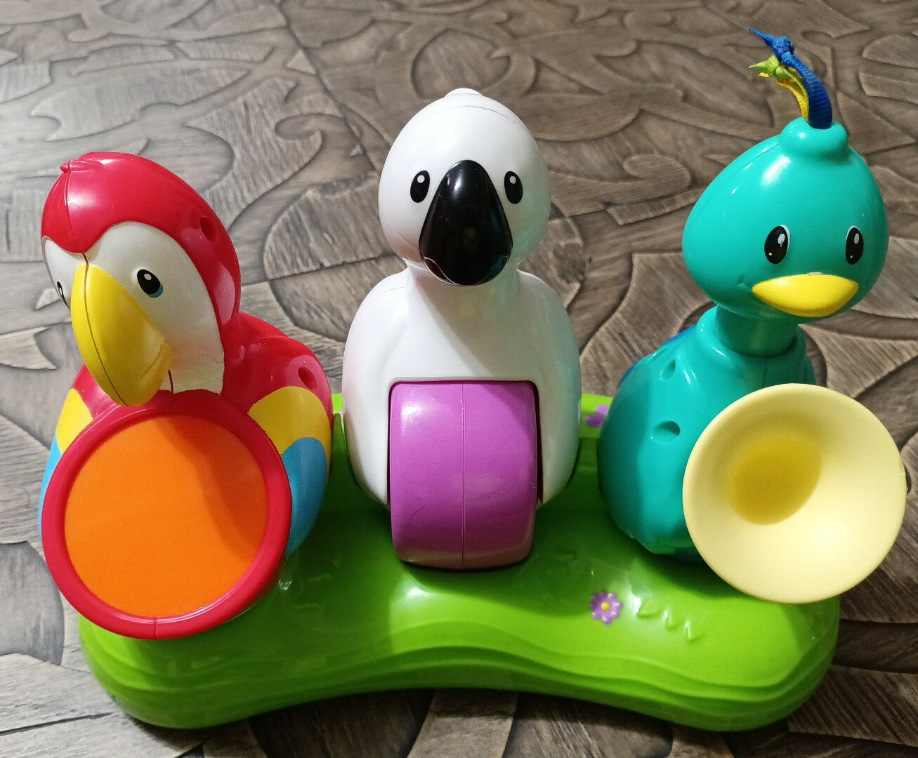 Evenflo Triple Fun Jungle Exersaucer Replacement Part 3 Bird Band Tray Toy