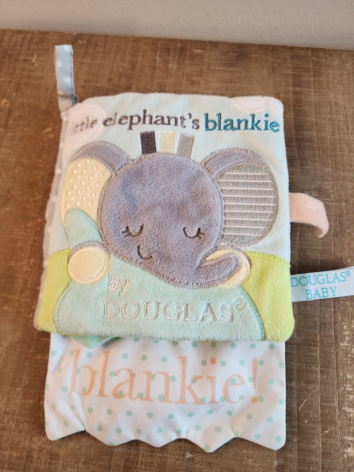 Bedtime for Little Elephant Plush  cloth Baby Book by Douglas 6 inch