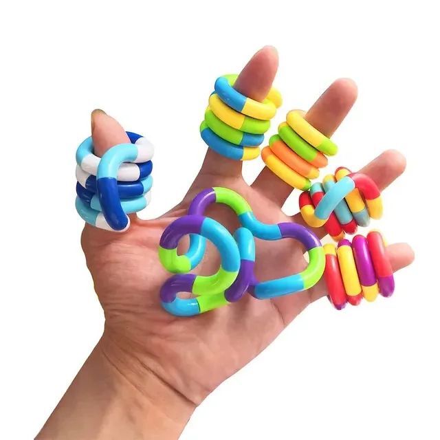 3Pcs Fun and Educational Twist Music Puzzle Toys Kids-Vent Deformation Rope Knot