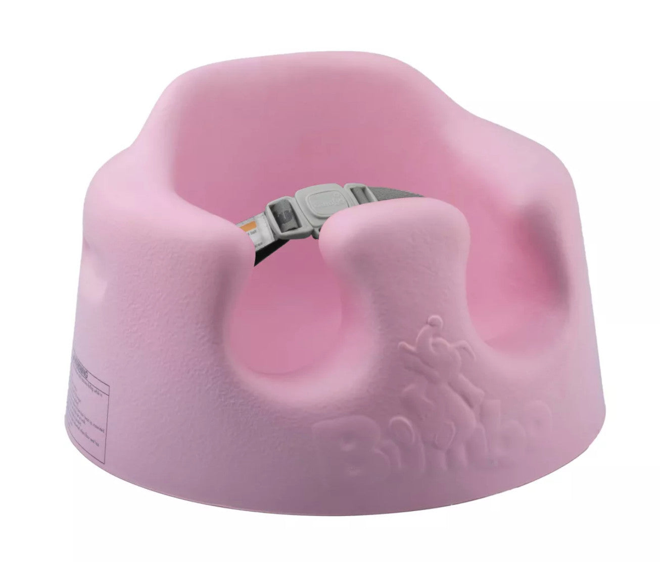 BUMBO Infant Floor Seat Baby Sit Up Chair w 3-Point Adjustable Strap PINK NEW