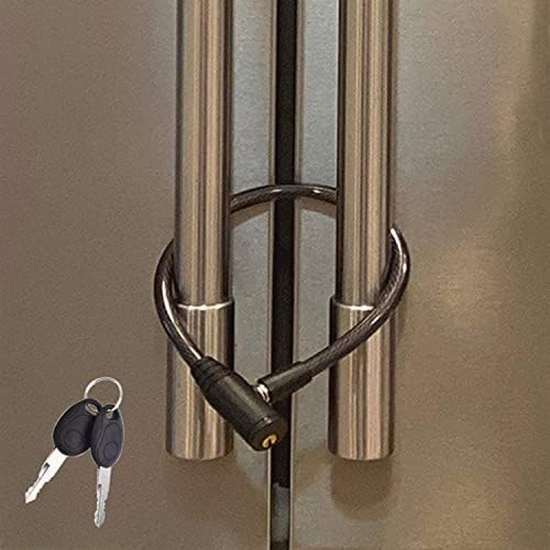 Urban August Fridge/Refrigerator Lock - French-Door/Cabinet - Black