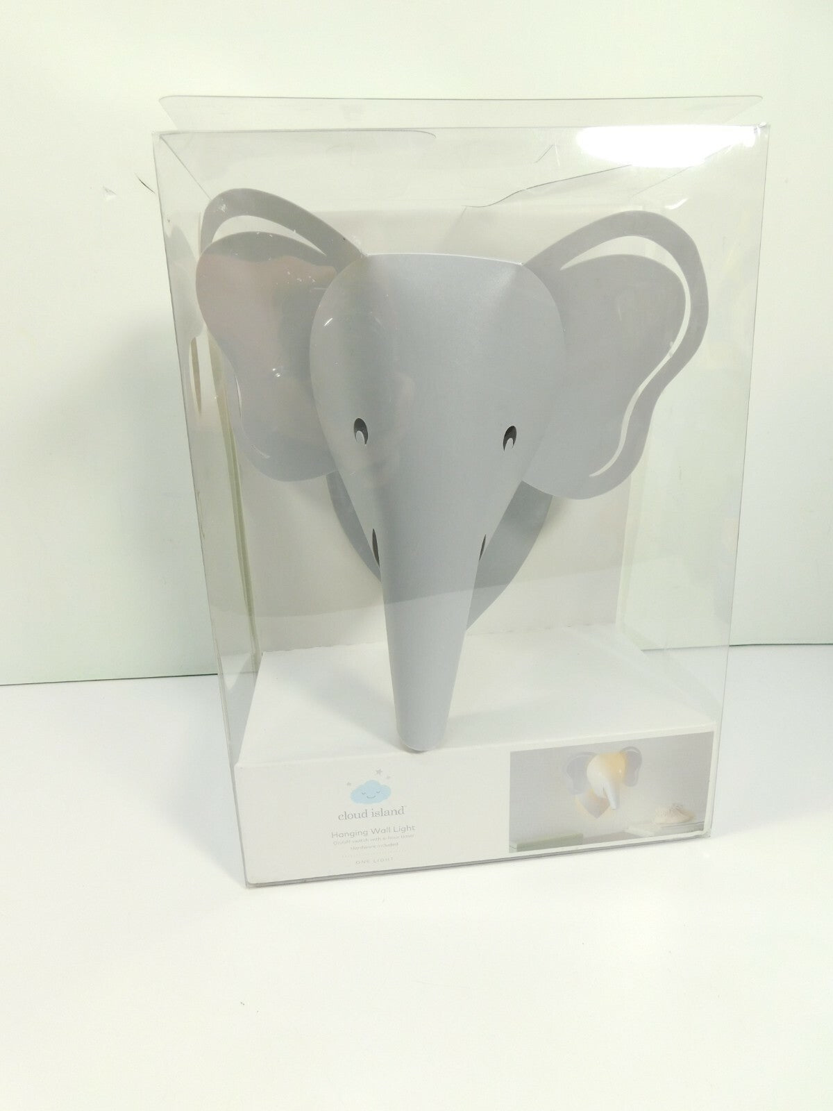Cloud Island Elephant Hanging Wall Light Decor Nursery Baby Infant NEW
