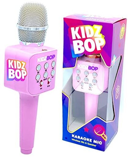 , Kidz Bop Karaoke Microphone | The Hit Music Brand for Kids | Birthday Pink