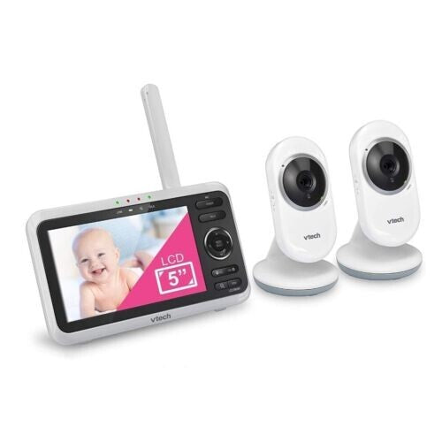 VTech VM350-2 Video Monitor w Battery supports 12-hr Video USED NOT BOX