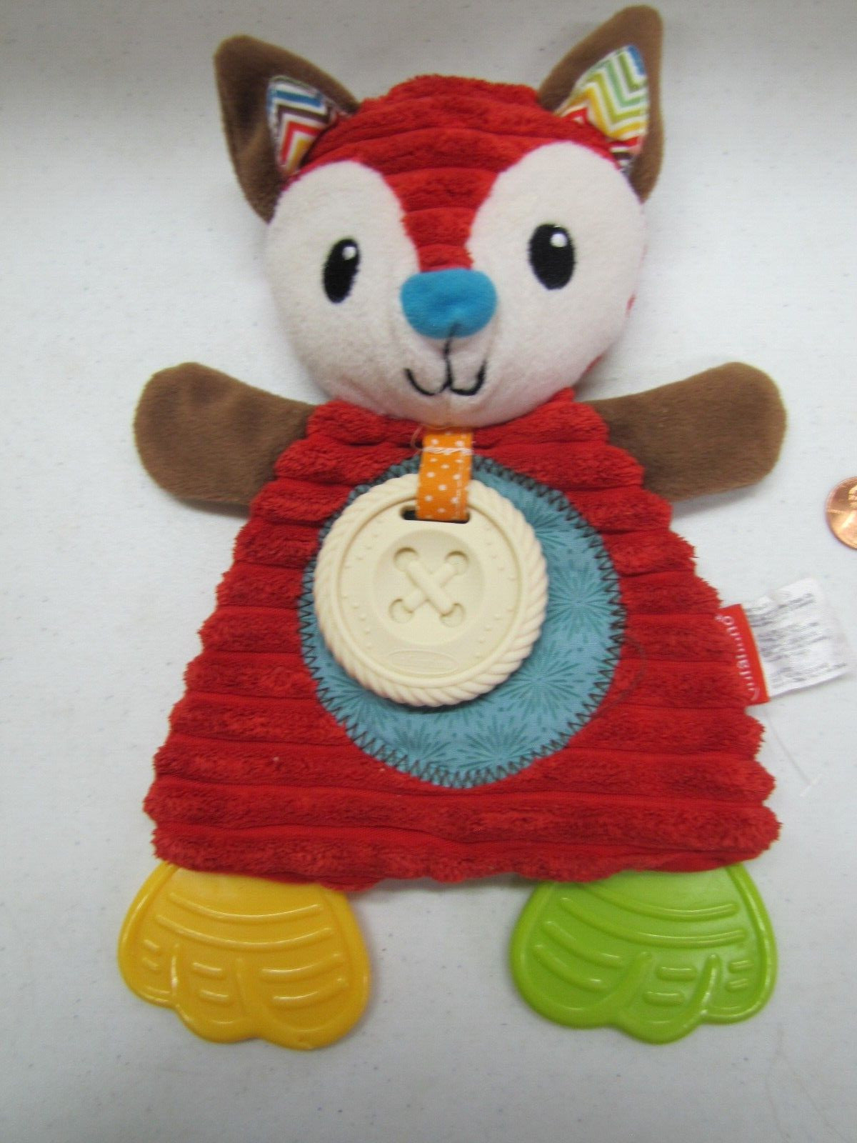 Infantino GO GAGA FOX Baby Lovey Security Blanket Teether Infant 10" Tall Rare!
