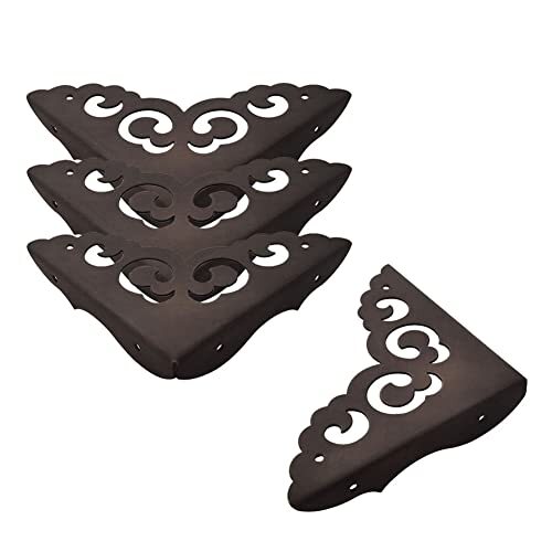 Metal Corner Protectors for Wood Boxes Furniture Vintage Decorative Corner Guar