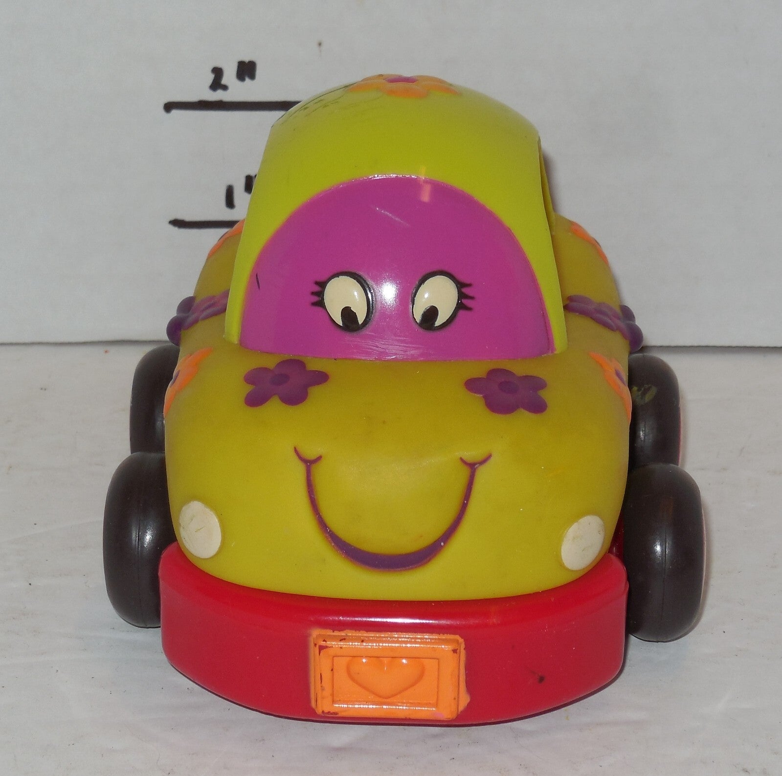 Just B. You Pull Back Friction Car Ladybug Soft Rubber Car Pretend Play