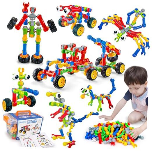 Kids STEM Building Toys for 3 4 5 6 7 8+ Year Old Boy Girl Birthday Gift, 125 