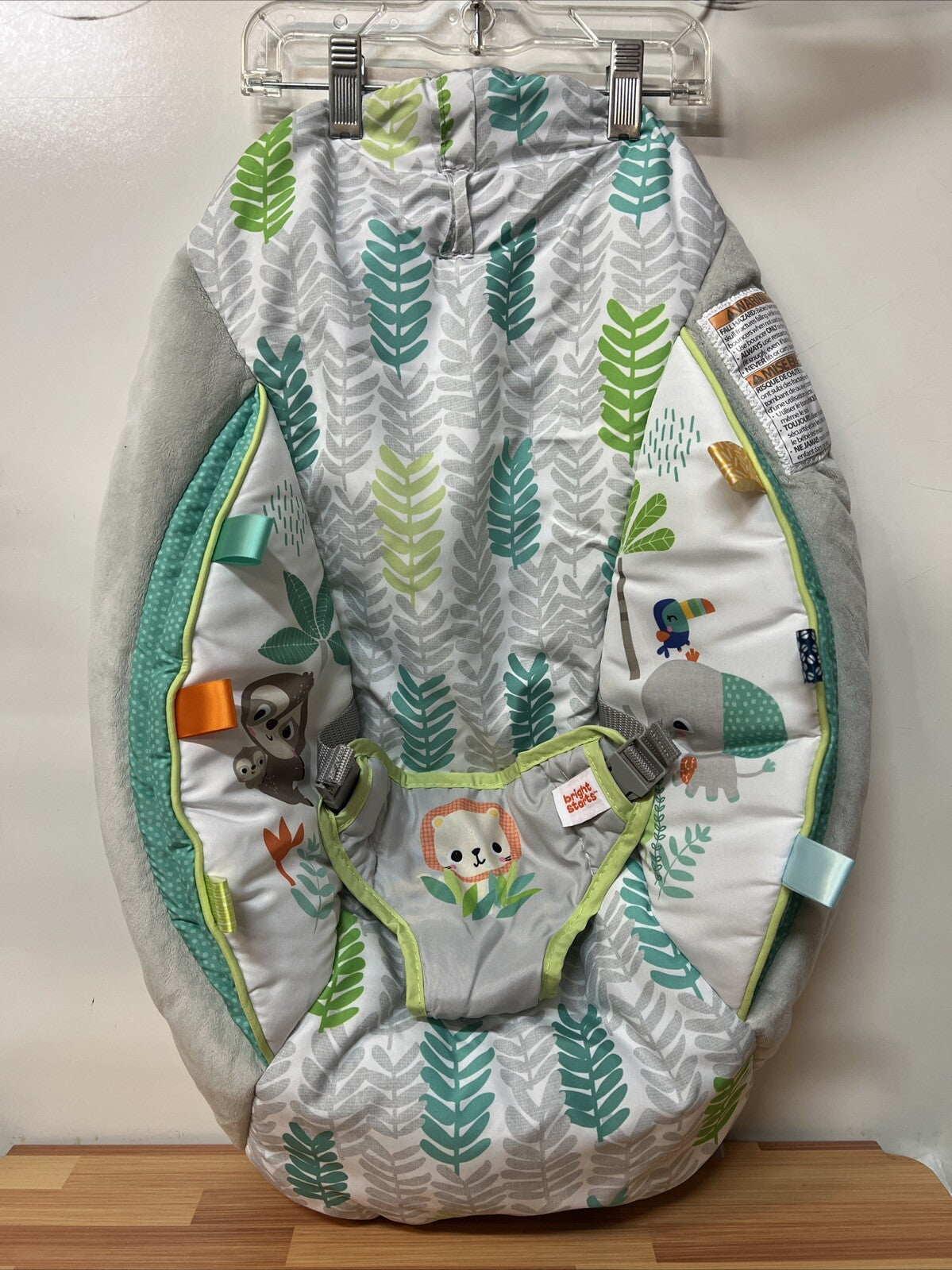 Bright Starts Kids II Bouncer Taggies Jungle Replacement Part Fabric Seat Cover