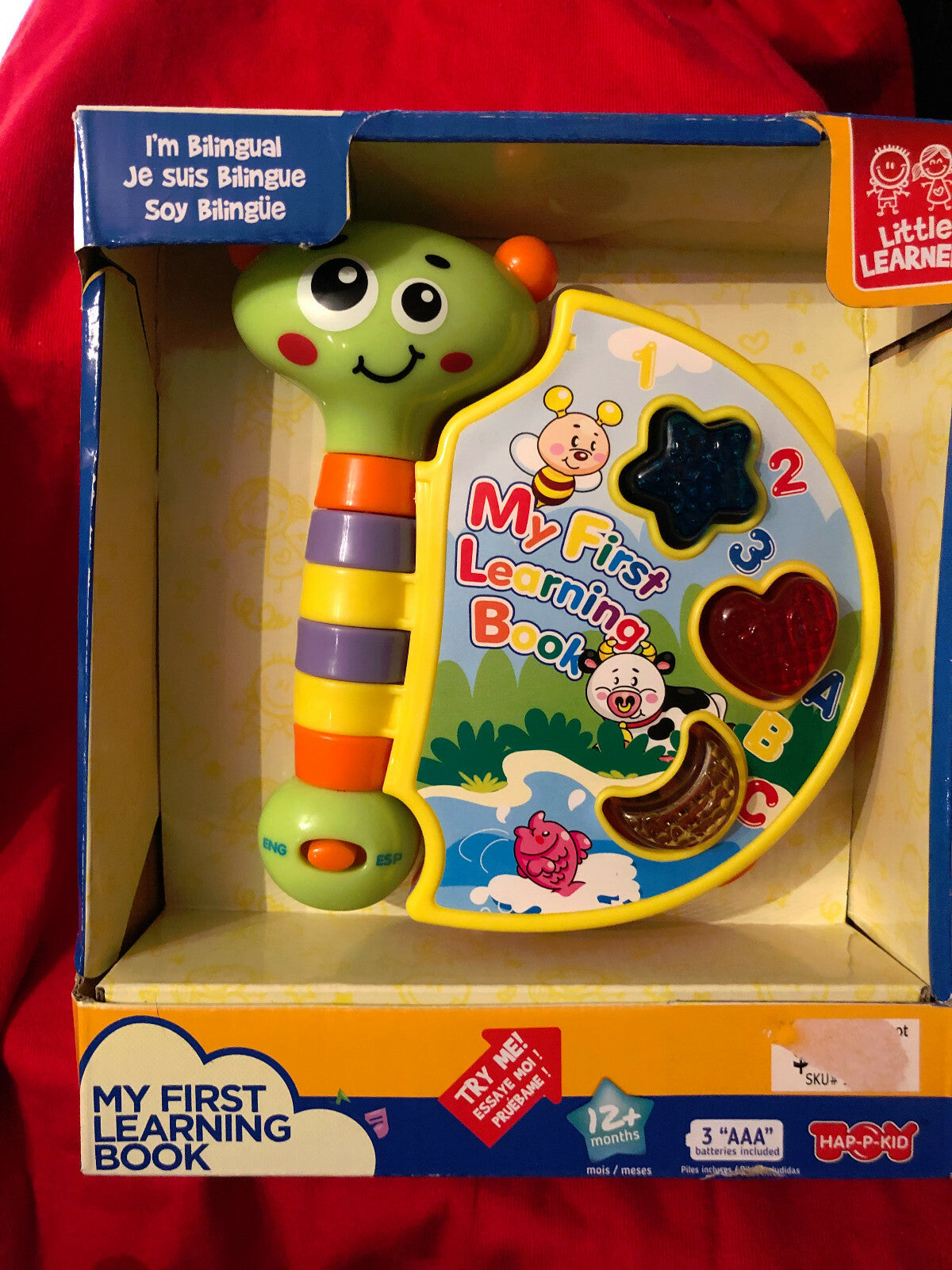 Little Learner My First Learning Book 12+ Months Sounds Bilingual Butterfly! New