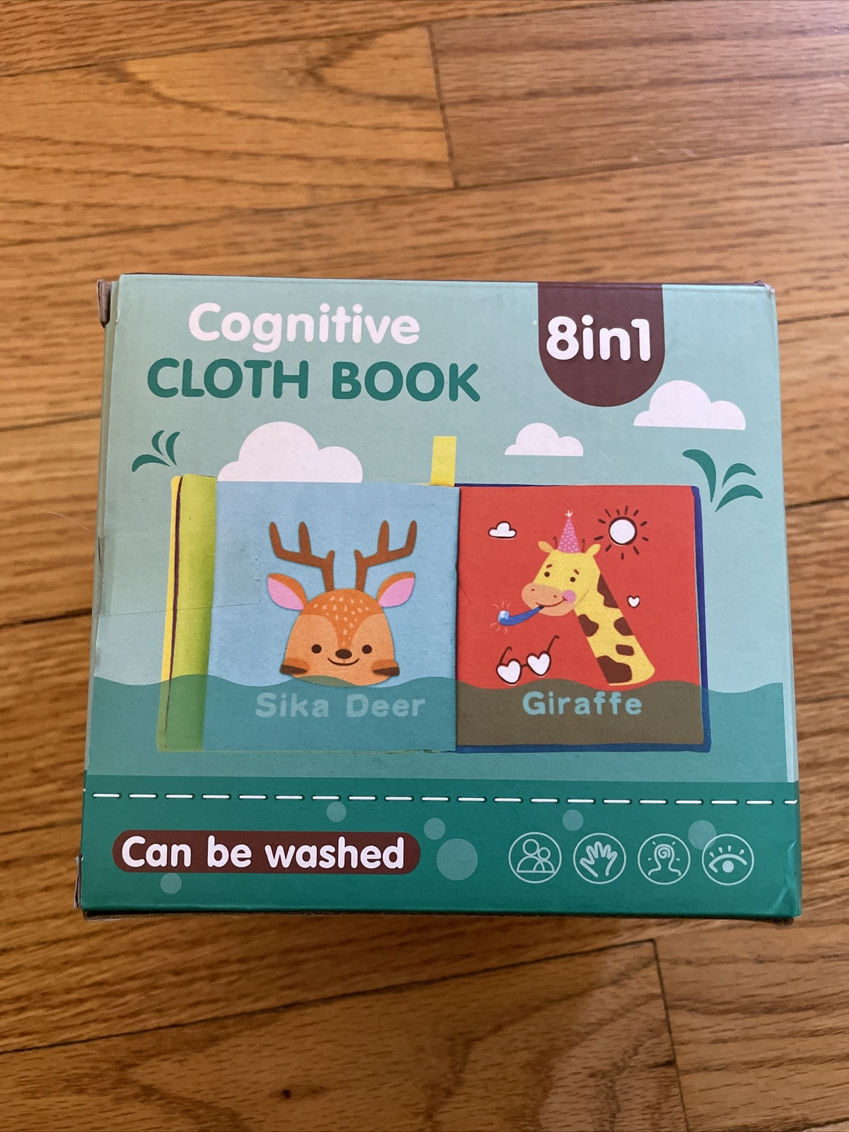 TOYK COGNITIVE CLOTH BOOK SET 8 DIFFERENT BOOKS NEW IN ORIGINAL BOX #1