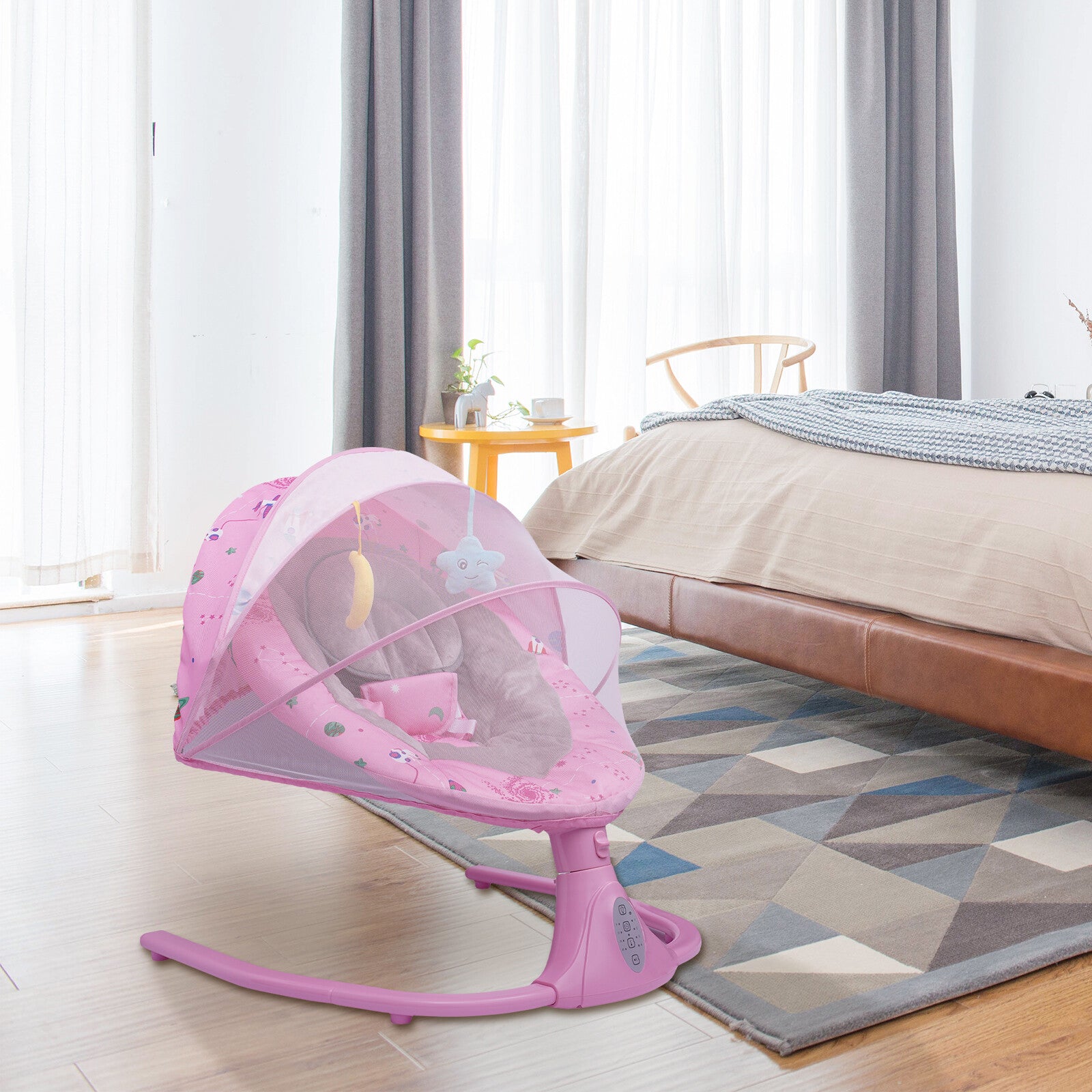 Bluetooth Electric Baby Bouncer Swing Infant Newborn Baby Cradle Rocker Chair