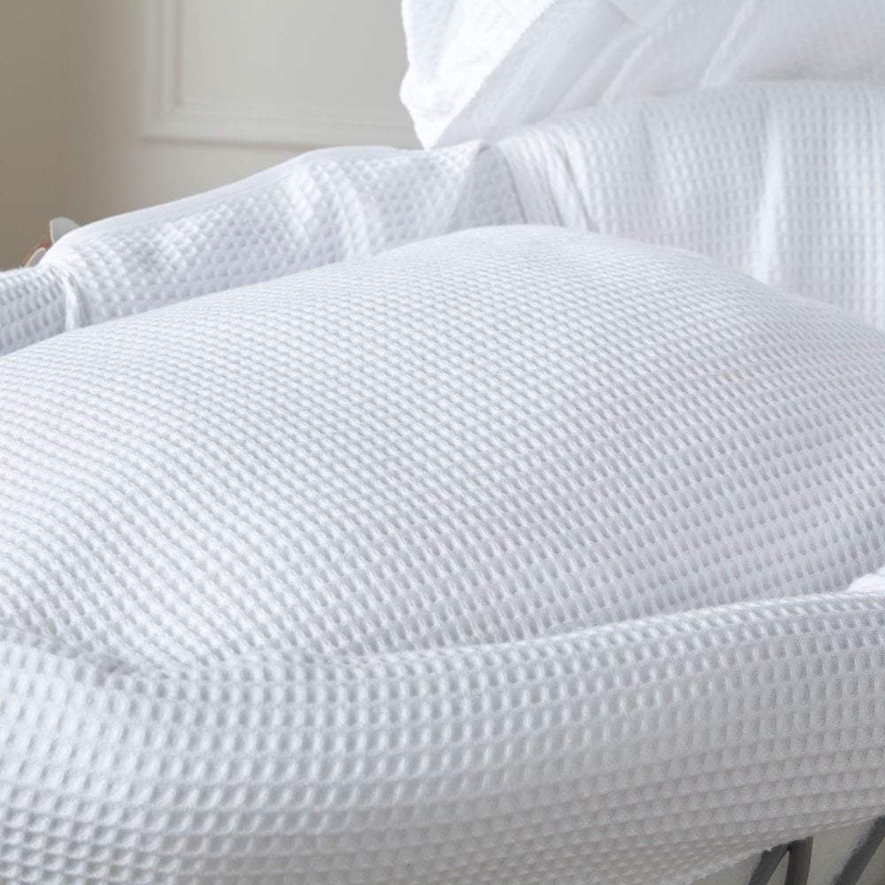 For Your Little One White Waffle Moses Basket Bedding Set