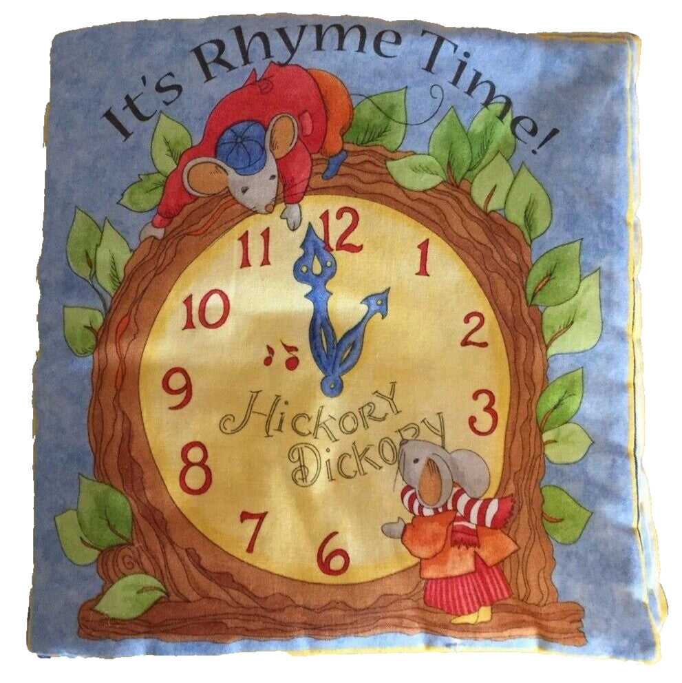 IT'S RHYME TIME! soft plush cloth baby book 
