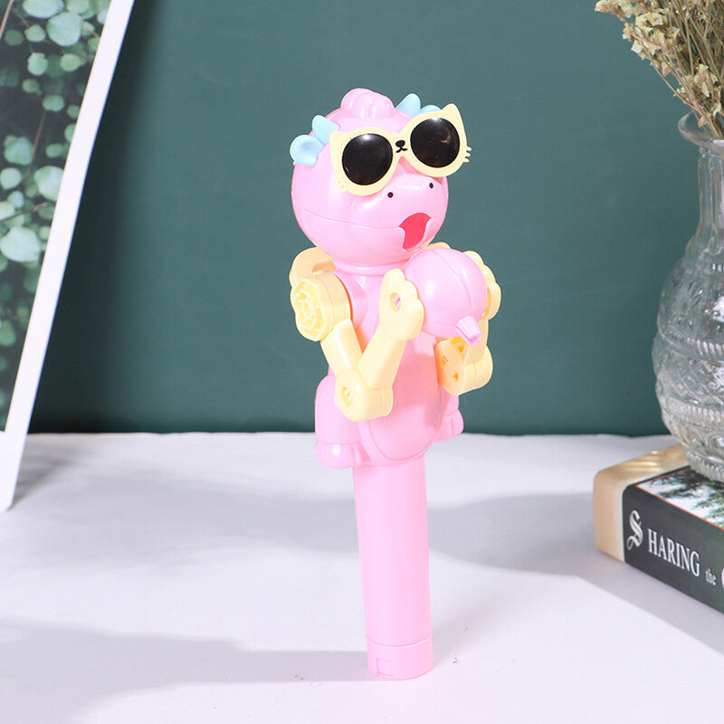 Creative Personality Toy Lollipop Holder Decompression Toys Robot Candy Toy G:bo