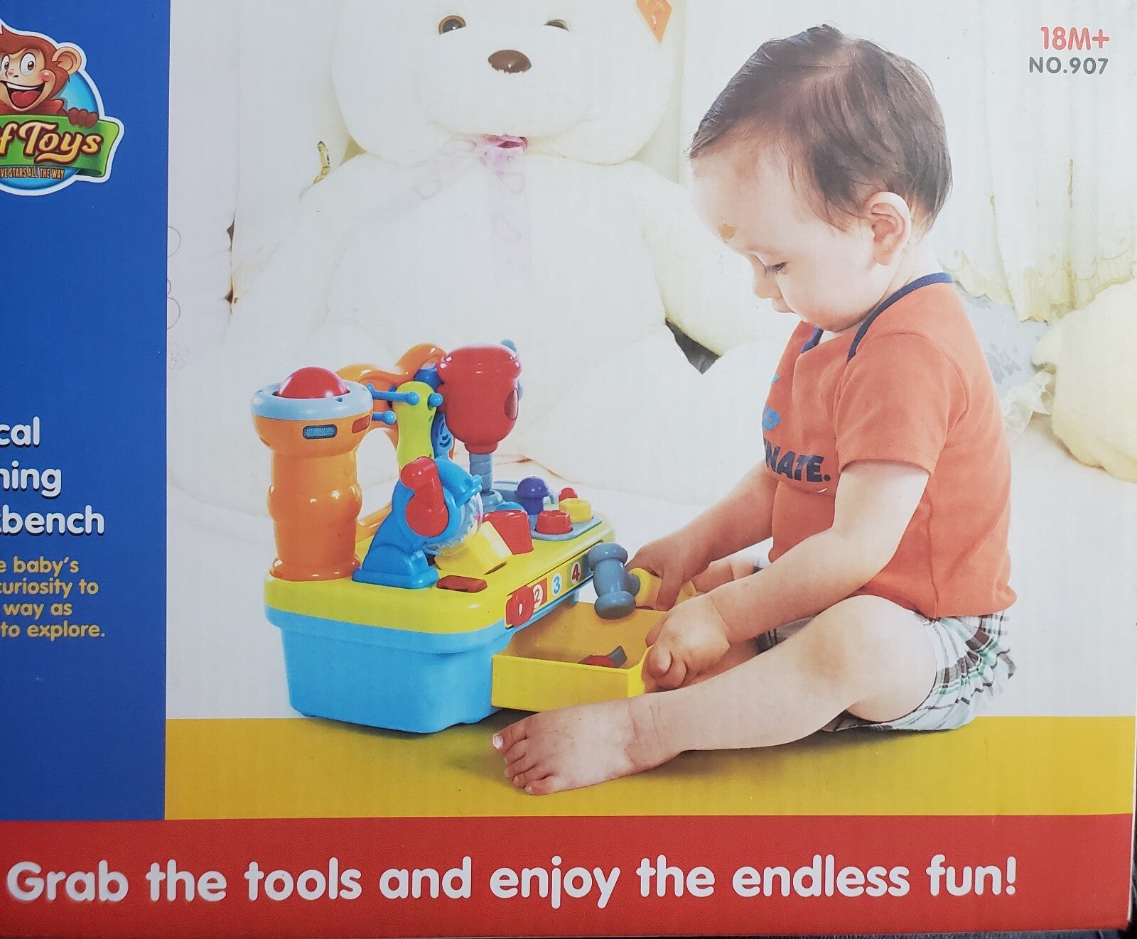 Huile Toys Little Artisan Toy Workshop Playset with Interactive Sounds & Lights