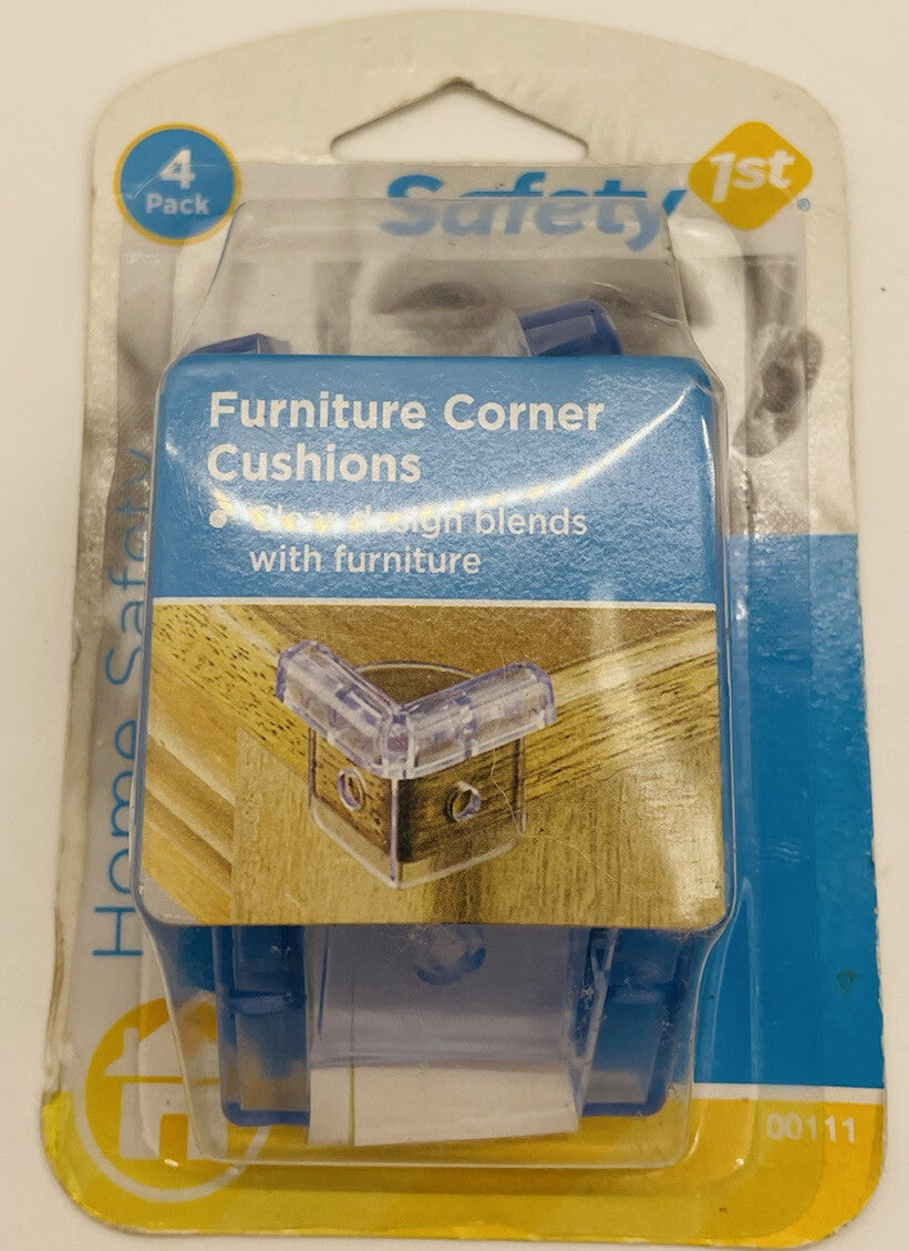 Safety 1st First Furniture Corner Cushions 4 Ct Pack Clear Baby Child Proof NEW