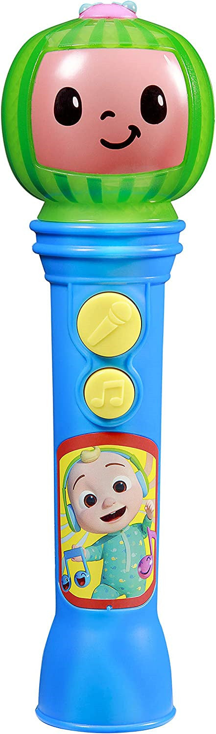 Cocomelon Toy Microphone for Kids, Musical Toy for Toddlers with Built-in Songs,