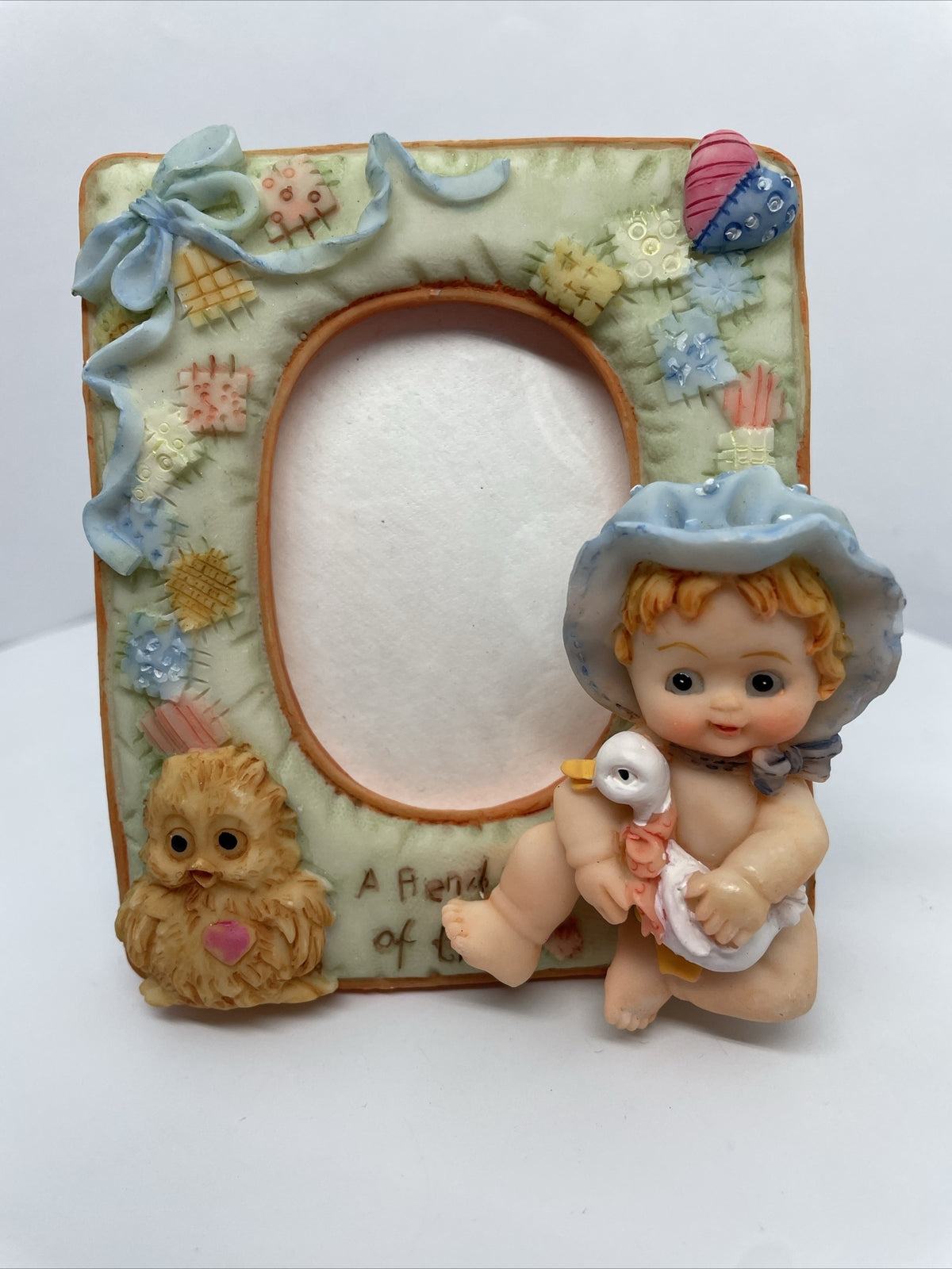 2.5 Photo Holder Baby Photo Frame Resin Owl Goose Patchwork Quilt Frame 