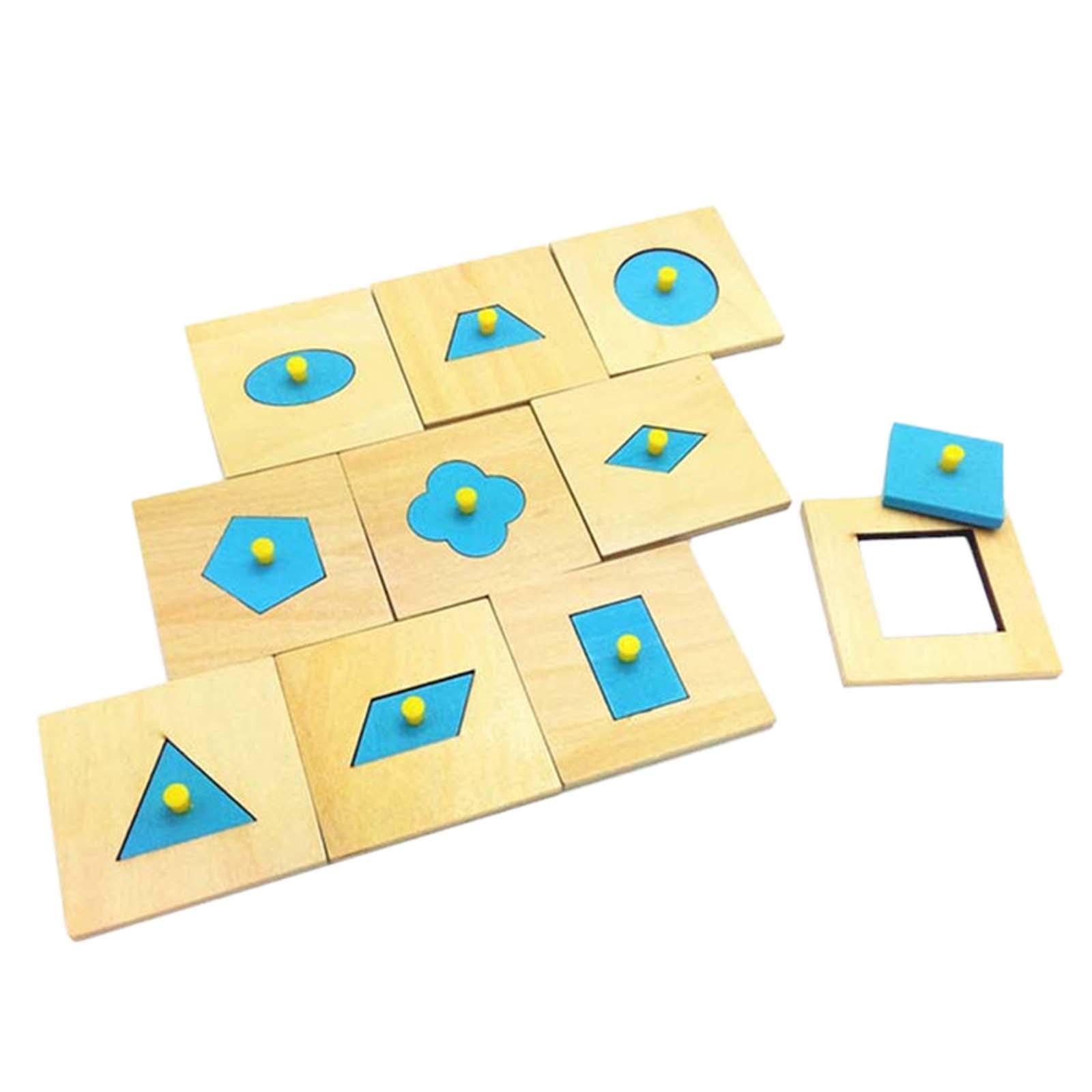 Shape Puzzles Toy 3D Shape Pattern Block for Toddlers