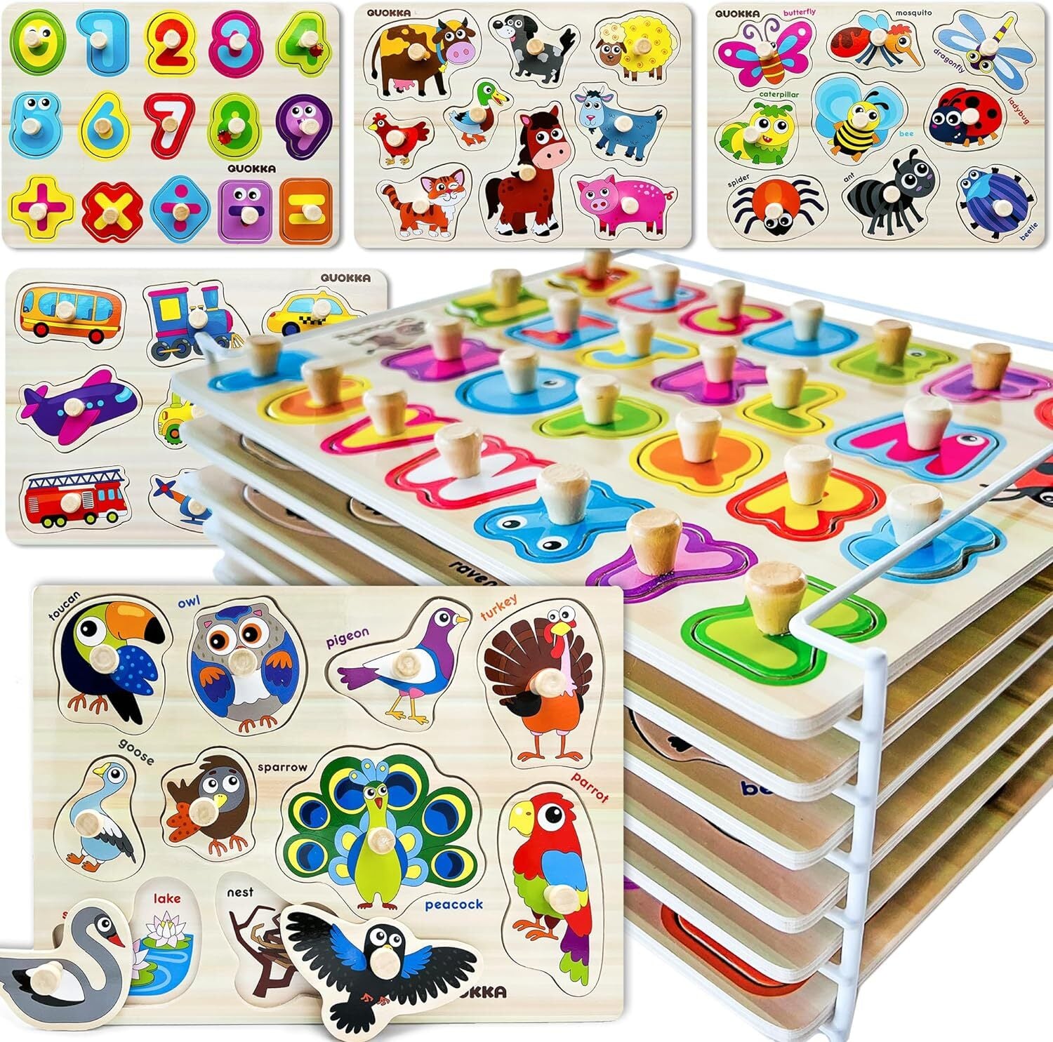 Wooden Puzzles for Toddlers,New free freight