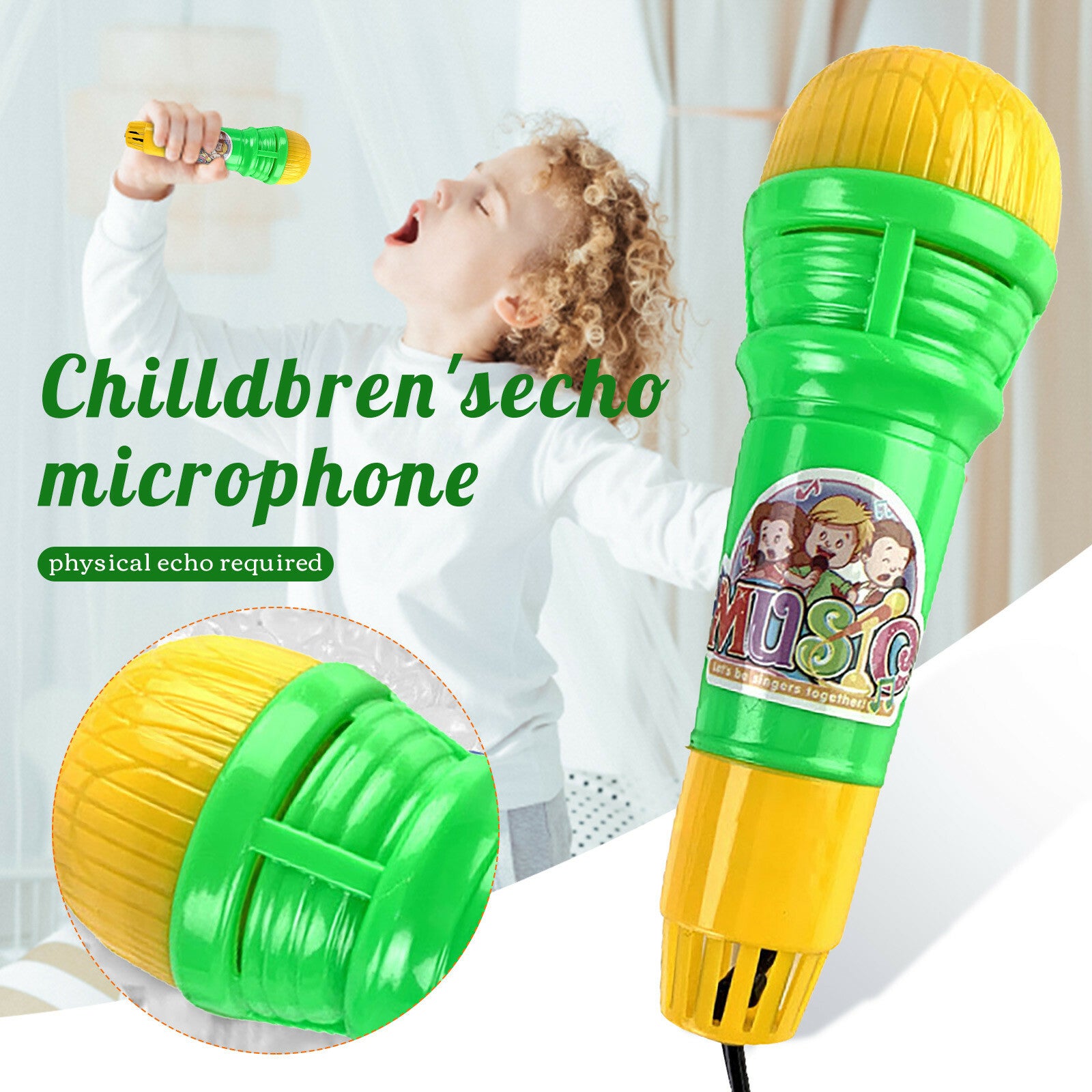 Microphone Toys  Children's Toys Physical-Echo Microphone Toddler Toys For Kids