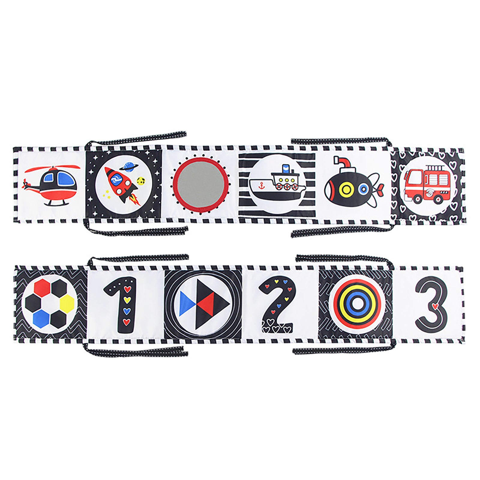 High Contrast Babies Book Black and White Soft Books for Babies Early Education