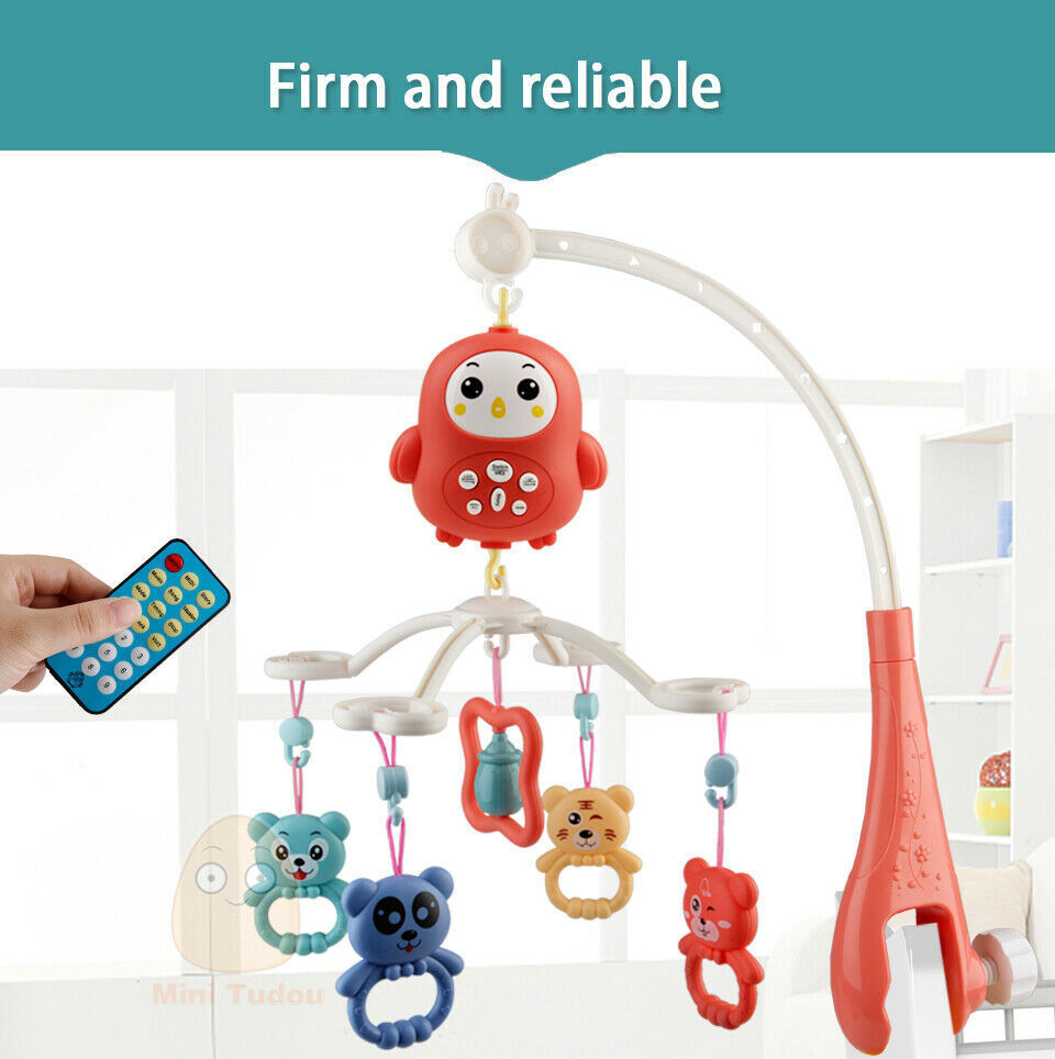 Musical Mobile Crib Rotary Baby Infant 108 Songs Lullaby Animal Rattles Cot Toy