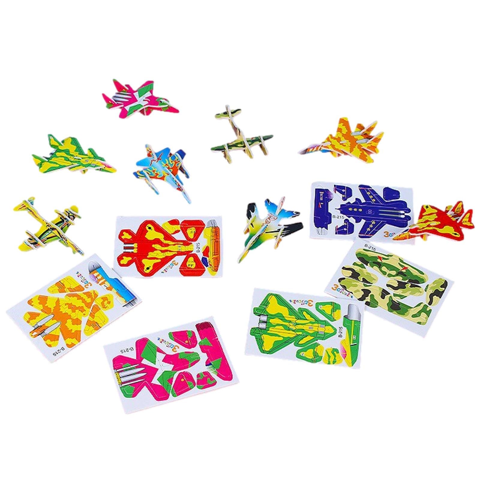 DIY 3D Jigsaw Puzzle Assembling Toy Aircraft Tank Dinosaur Jigsaw Puzzle for Kid