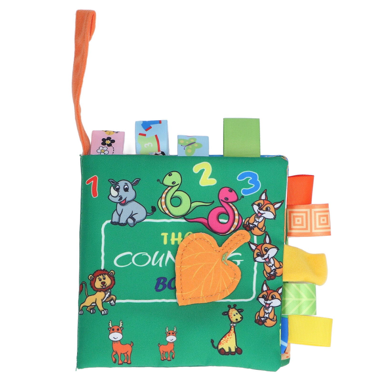 Cloth Book Improve Cognitive Ability Bright Colors Reusable Washable