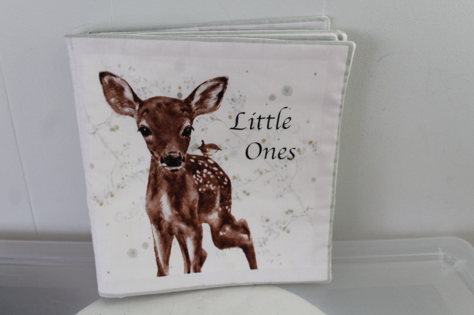 Little Ones Cloth Fabric Colorful Picture  Woodland Forrest Animal Fall Book