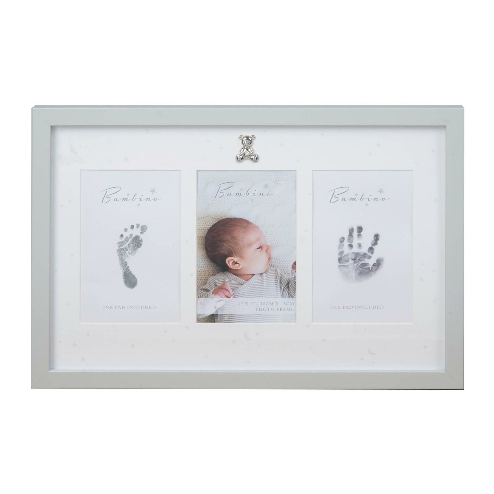 Baby Hand and Foot Print Keepsake Photo Frame with Ink Pad