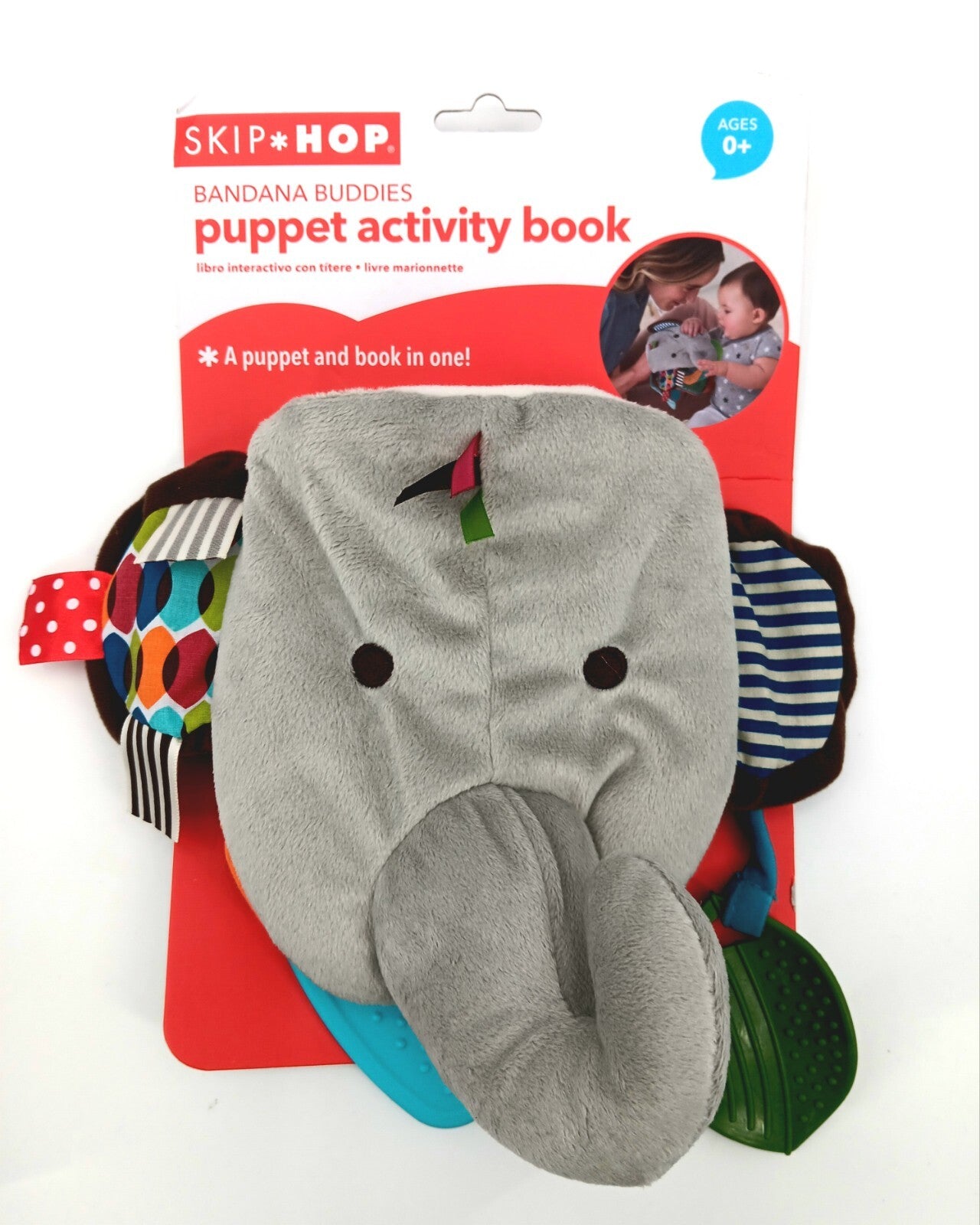 Skip Hop Bandana Buddies Puppet Activity Book - Elephant - AA10