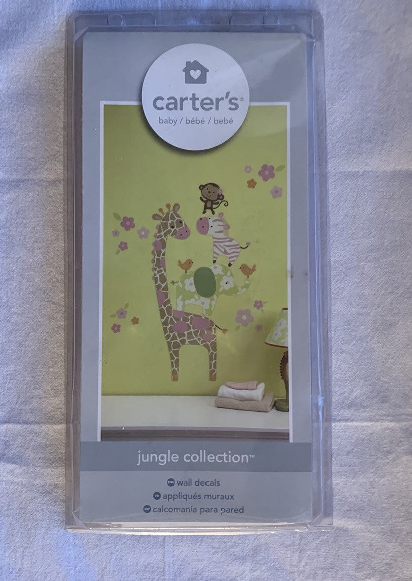 Carters Wall Decals Jungle Collection NOS Unopened