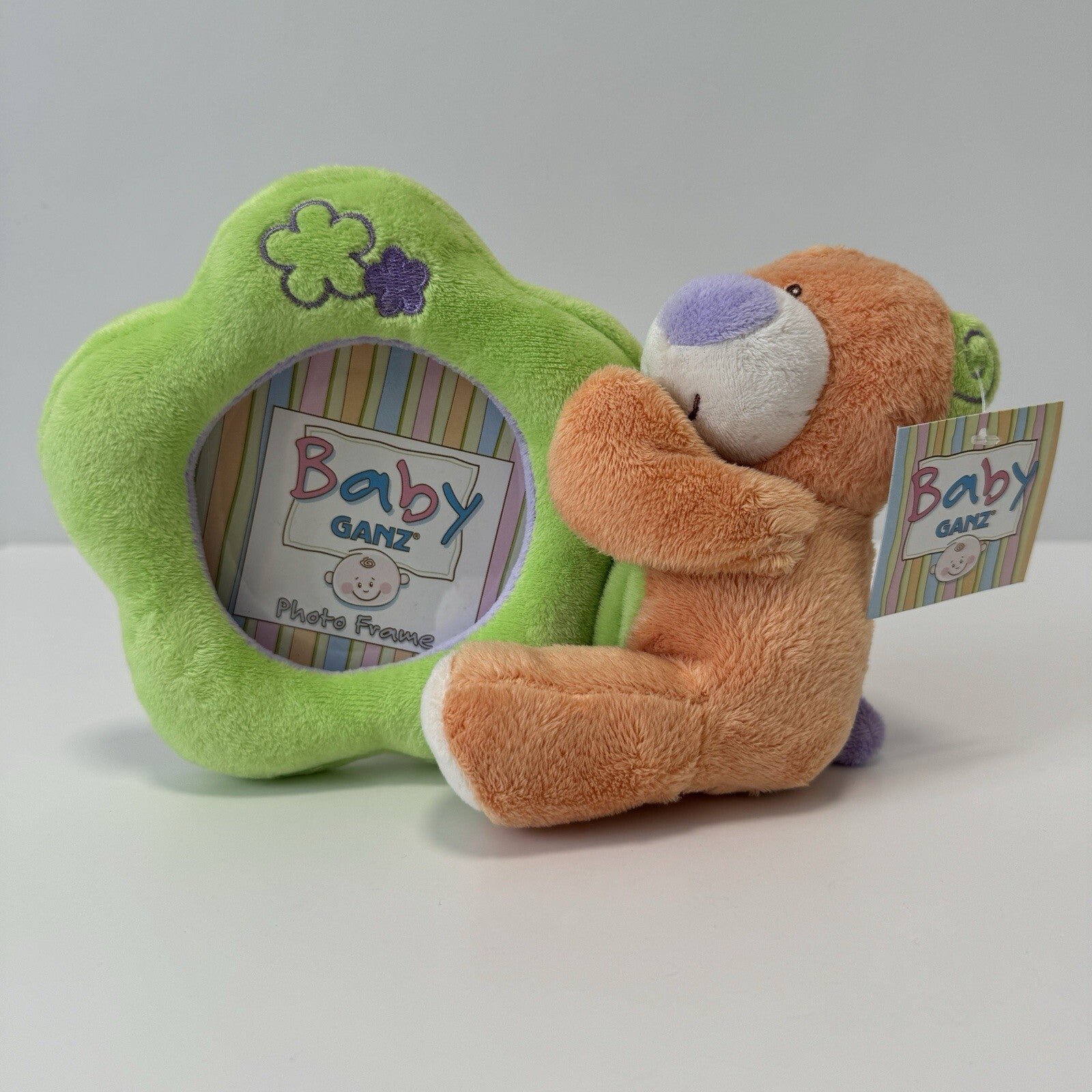 Baby GANZ Plush Bear Photo Frame NEW With Tag