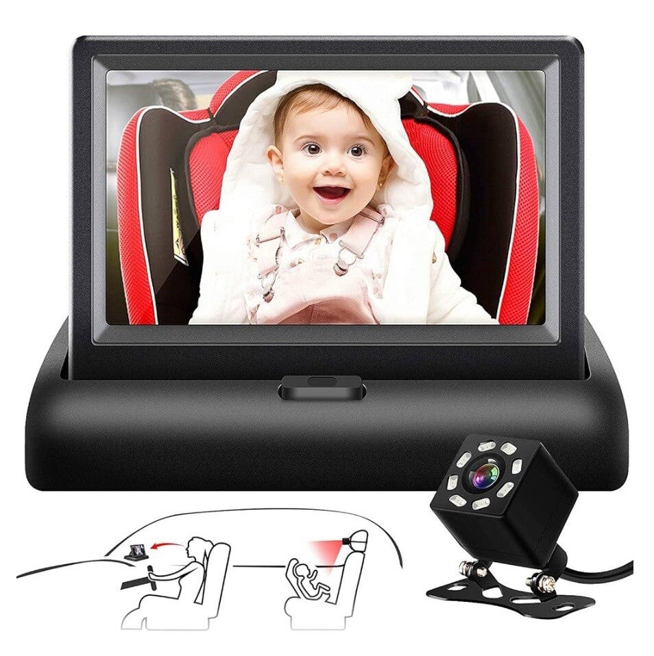 Shynerk  Baby Car Monitor  4.3 HD Night Vision Car Monitor YB-403CA