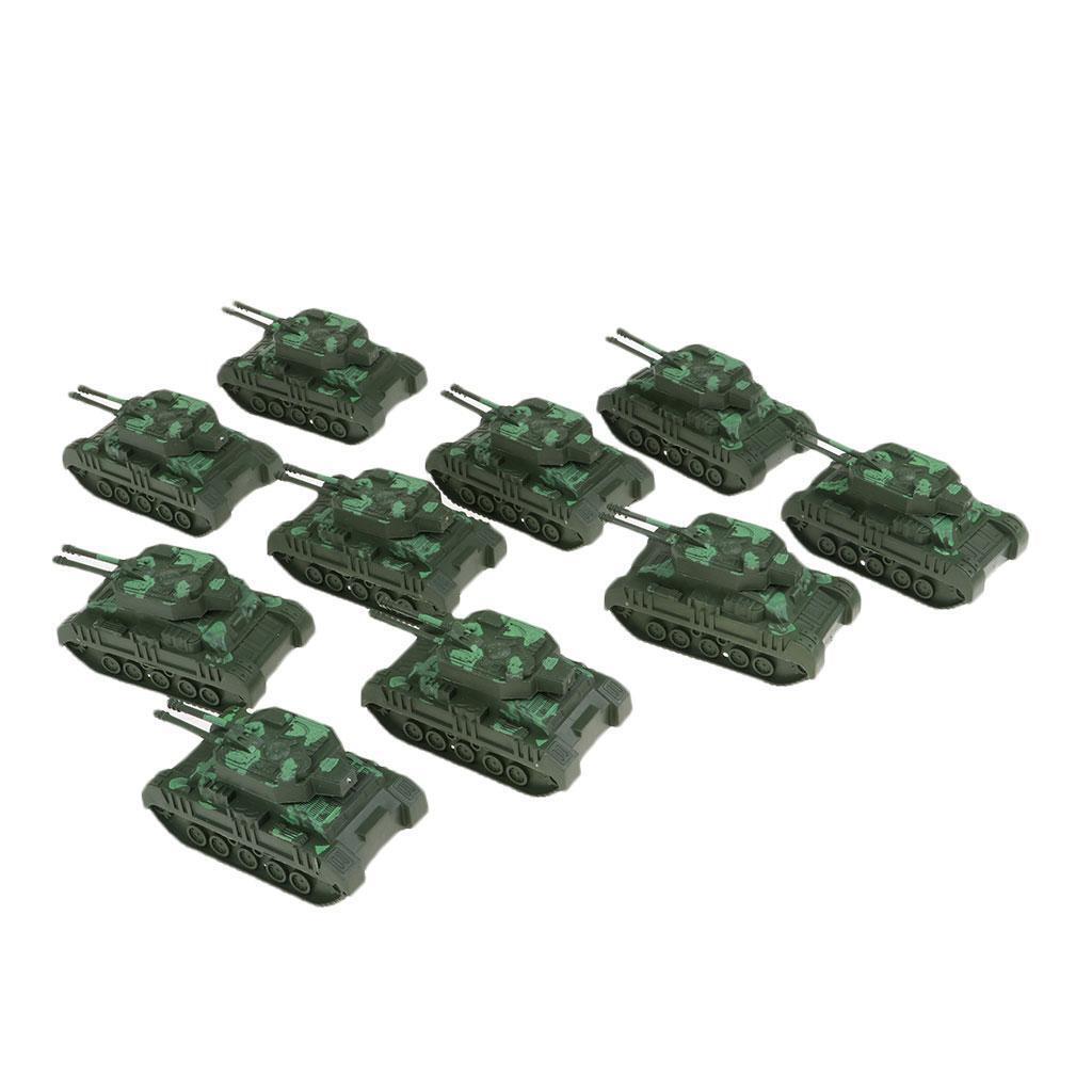 10 Pieces Car Tank Vehicle Sandbag Model Layout