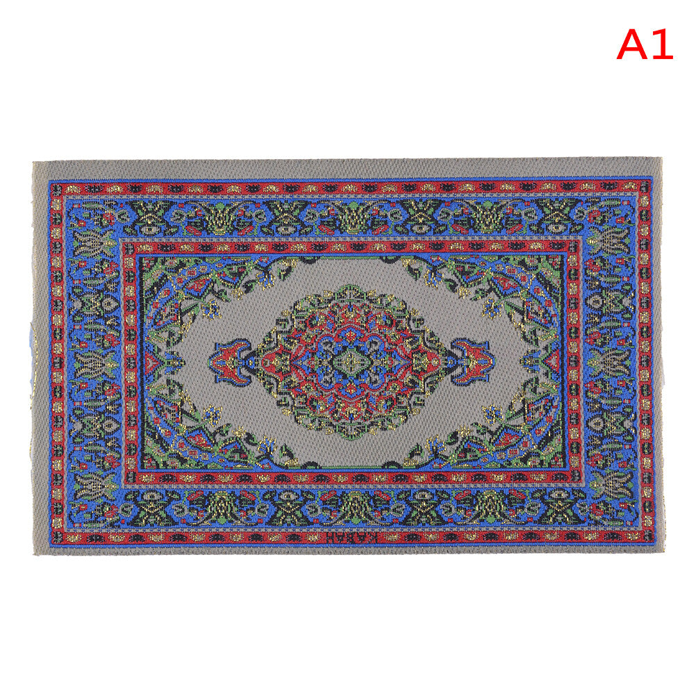1:12 Dollhouse miniature turkish style floor Rug for dolls house dec_yr