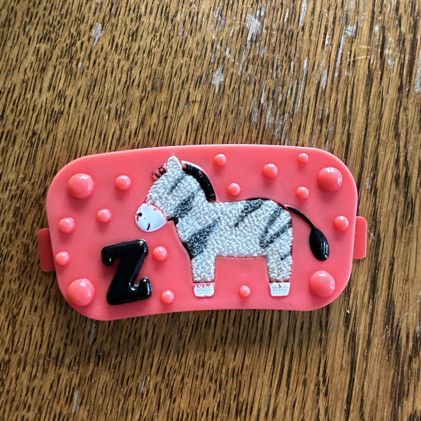 Evenflo Mega Exersaucer Jungle Safari ZOO Zebra Red Plate Toy Replacement Part