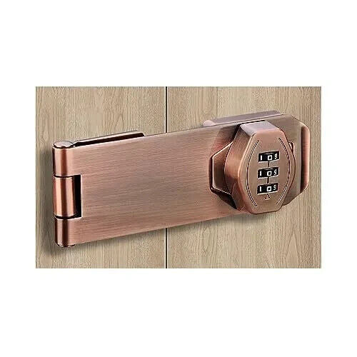 3" Household Cabinet Lock Keyless 3-Digit Password Combination Hasp Latch Lock