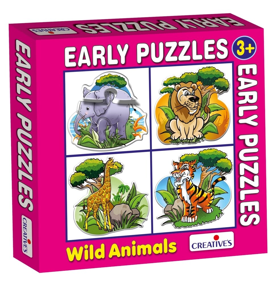 (CRE0760) - *** Creative Early Years - Early Puzzles- Wild Animals