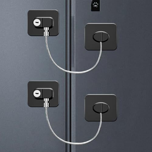 KIZZHISI Fridge Lock 2 PackRefrigerator Lock with Keysfor Fridge Cabinet Lock...