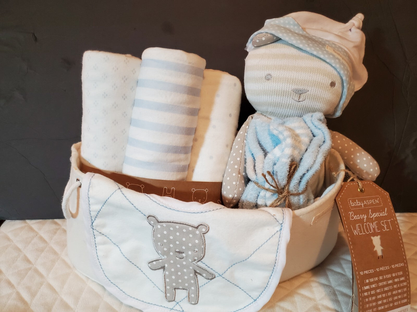 Beary Special 10-pc Baby Welcome Set, Boys or Girls, Infant Gift Shower Party