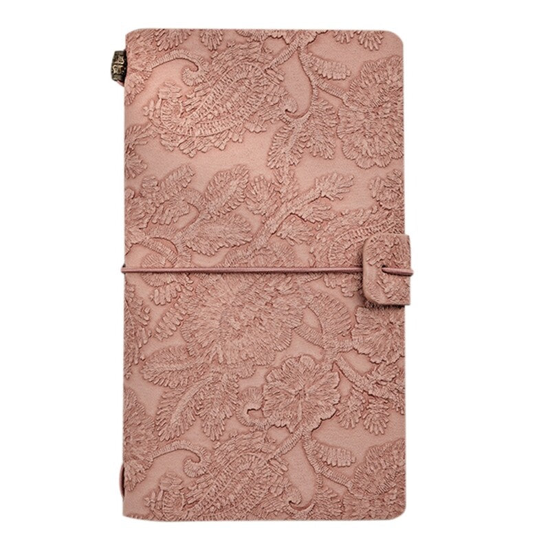 Portable Writing Journal Notebook Rubber Band Vintage Notepad Handbook