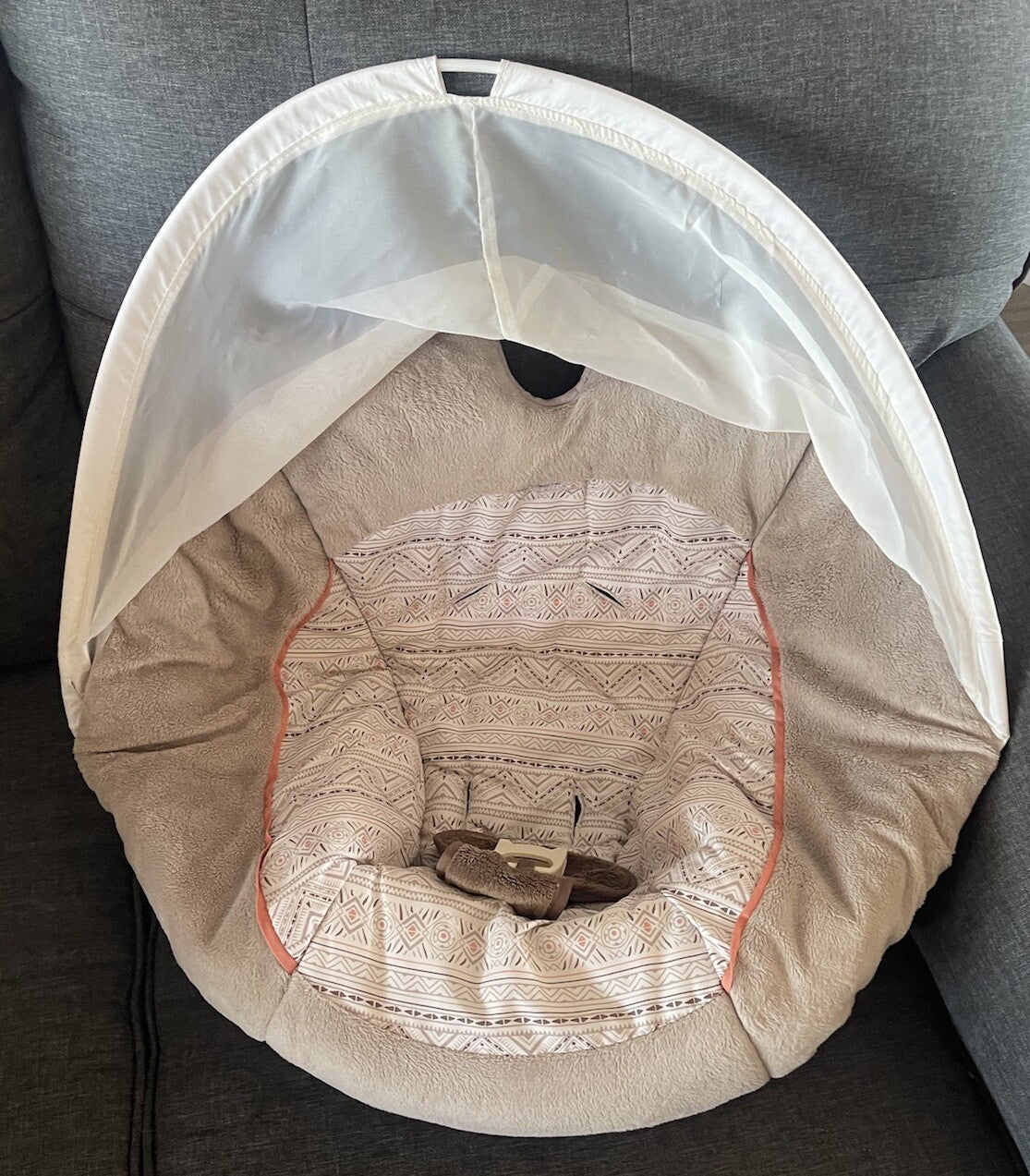 Fisher Price My Little Snugamonkey Swing Seat Cover &Canopy Rod Replacement Part