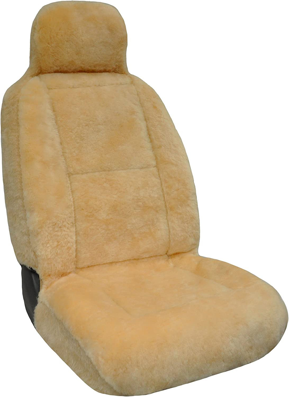 Eurow Sheepskin Seat Cover, 56 by 23 Inches, Champagne Beige