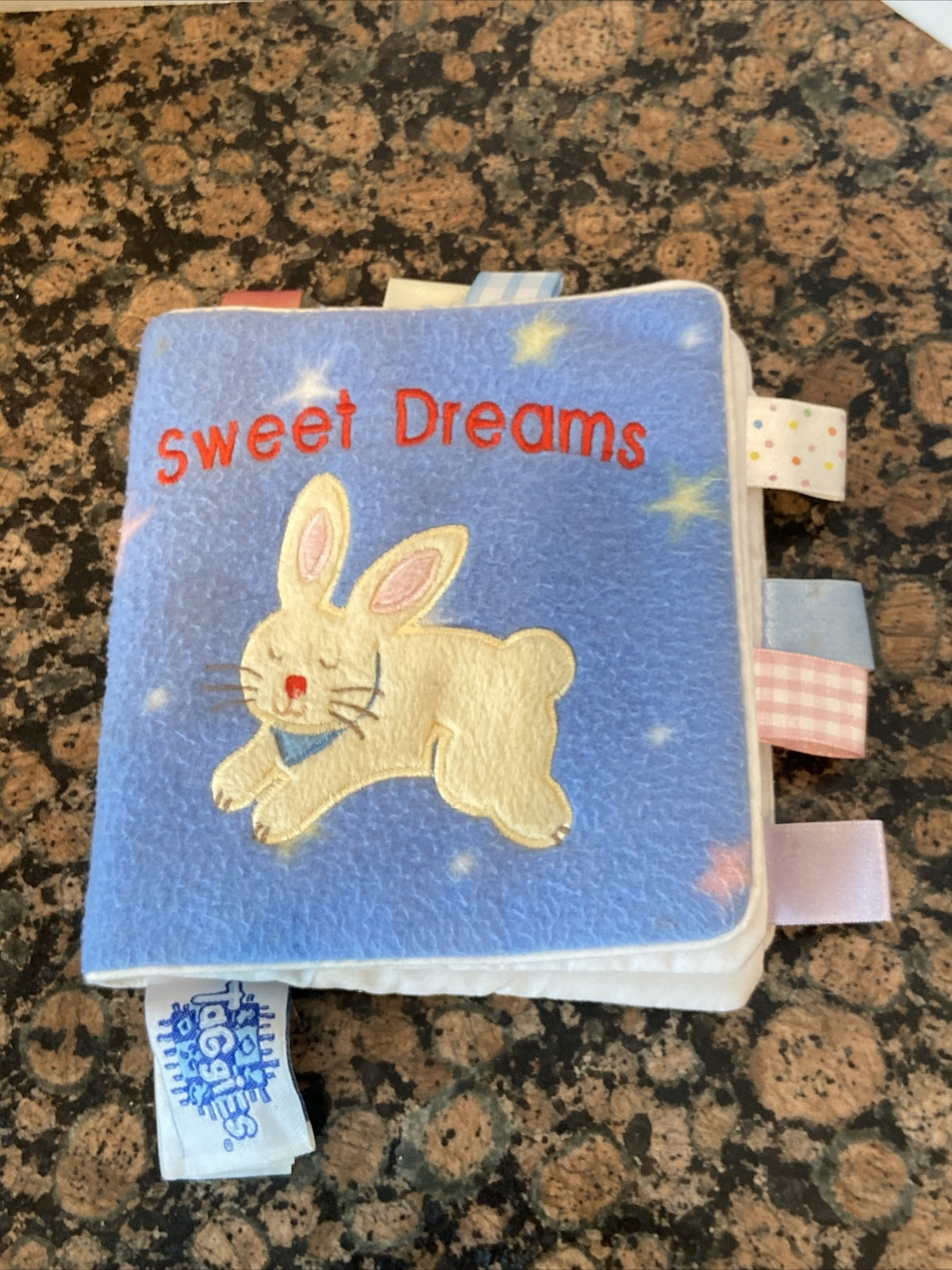 My First Taggies Book Sweet Dreams Developmental Plush Soft