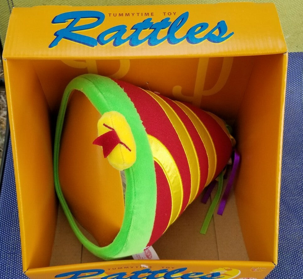 Baby Toys Giggle Toys Rattles Tummy Time Toy Western Red Out of Production NIB